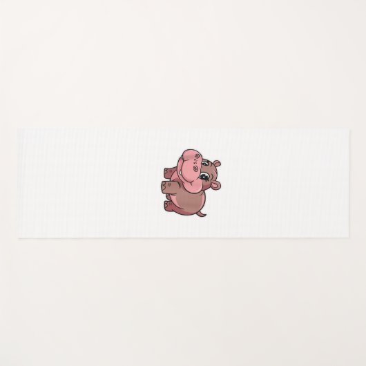 Niedlich Baby Hippo Moo Deng Tank Top_1 Yogamatte (Vorderseite (Horizontal))