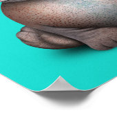 Niedlich Baby Hippo Sonnenbrille tragen Poster (Ecke)