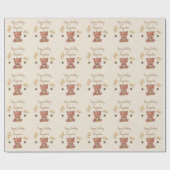 Niedlich Baby Honey Bear Cub Geschenkpapier (Flach)