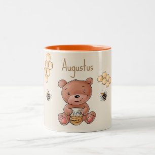 Niedlich Baby Honey Bear Cub Zweifarbige Tasse