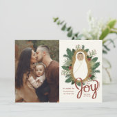 Niedlich Baby Jesus Script Join Foto Weihnachten (Stehend Vorderseite)