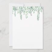 Niedlich Baby Jungle Animals Greenery Erster Gebur Einladung (Rückseite)