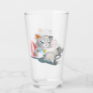 Niedlich Baby Kitty Glas
