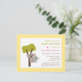 Niedlich Baby Koala Bear und Mommy Baby Dusche Einladung (Stehend Vorderseite)