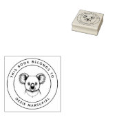 Niedlich Baby Koala Dieses Buch gehört zum Namen d Gummistempel (Stempel)