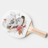 Niedlich Baby Koala Gold Speckle Individuelle Name Tischtennis Schläger (Seitenansicht)