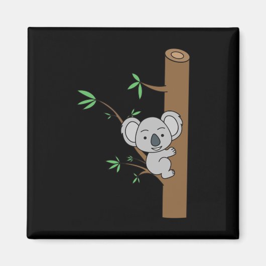 Niedlich Baby Koala Klettergarten Magnet (Vorne)