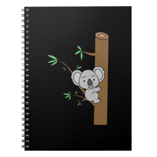 Niedlich Baby Koala Klettergarten Notizblock (Vorderseite)