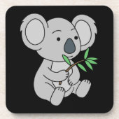 Niedlich Baby Koala mit Eukalyptus-Blätter Getränkeuntersetzer (Vorderseite)