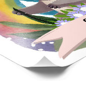 Niedlich Baby Koala Rainbow Individuelle Name Fotodruck (Ecke)