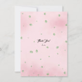 Niedlich Baby Lamb Baby Dusche Danke Karte (Rückseite)