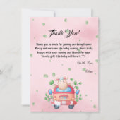 Niedlich Baby Lamb Baby Dusche Danke Karte (Vorderseite)