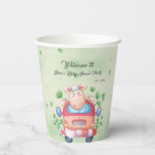 Niedlich Baby Lamb Baby Dusche Pappbecher (Rückseite)