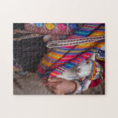 Niedlich Baby Lamb Sheep Peruvian Jigsaw Puzzle (Horizontal)