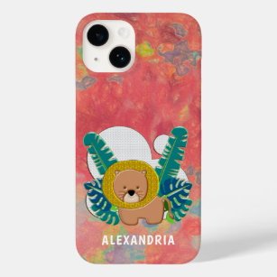 Niedlich Baby Lion Animal Jungle Moderne personali Case-Mate iPhone 14 Hülle