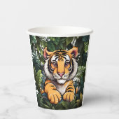 Niedlich Baby Lion Children Pappbecher (Rückseite)