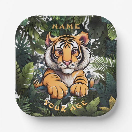 Niedlich Baby Lion Children Pappteller (Vorderseite)