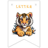 Niedlich Baby Lion Children Wimpelkette (Dritte Fahne)