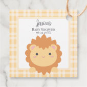 Niedlich Baby Lion Cub Jungle Animal Boy Baby Dusc Geschenkanhänger (Rückseite)