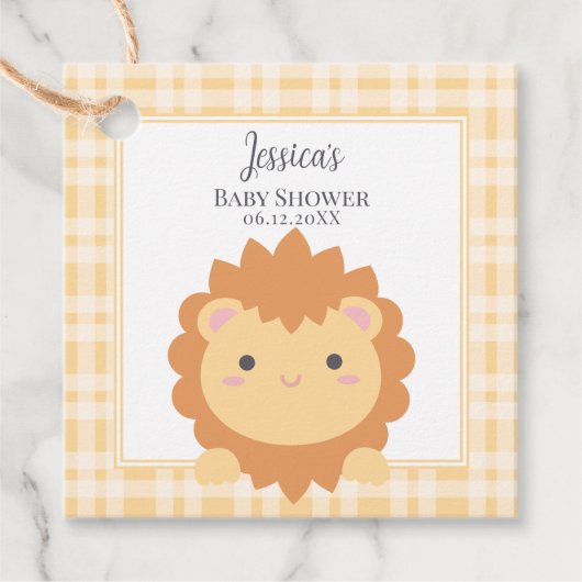 Niedlich Baby Lion Cub Jungle Animal Boy Baby Dusc Geschenkanhänger (Vorderseite)