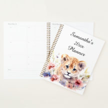 Niedlich Baby Lion Personalisiert Planner