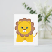 Niedlich Baby Lion Postkarte (Stehend Vorderseite)