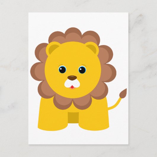 Niedlich Baby Lion Postkarte (Vorderseite)
