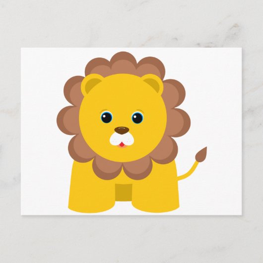 Niedlich Baby Lion Postkarte (Vorderseite)