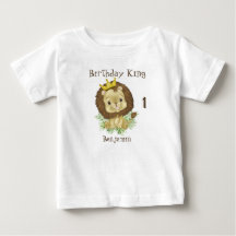 Niedlich Baby Lion Watercolor Thema Geburtstag Kin