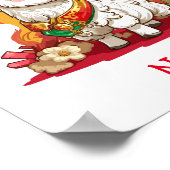 Niedlich Baby Llama Individuelle Name Poster (Ecke)