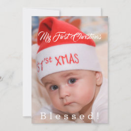 Niedlich Baby Mein erstes Weihnachtsfest Weihnacht Feiertagskarte