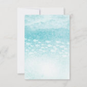 Niedlich Baby Mermaid Birthday | Babydusche Dankeskarte (Rückseite)