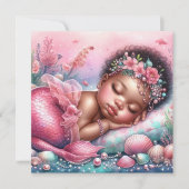 Niedlich Baby Mermaide Karte (Vorderseite)