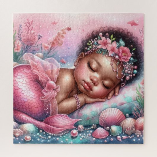 Niedlich Baby Mermaide Puzzle (Vertikal)