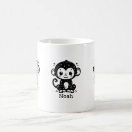 Niedlich Baby Monkey Zeichnend - Kawaii Kinderzimm Kaffeetasse
