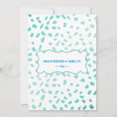 Niedlich Baby Narwhal Baby Dusche Einladung (Rückseite)