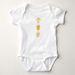 Niedlich Baby One Piece - Süsse Pie Yellow Owls Ba Strampler