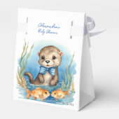 Niedlich Baby Otter Boy Babydusche Geschenkschachtel (Rückseite)