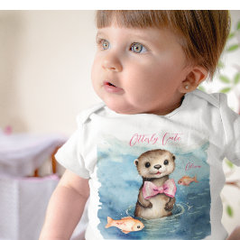 Niedlich Baby Otter Girl Baby Strampler