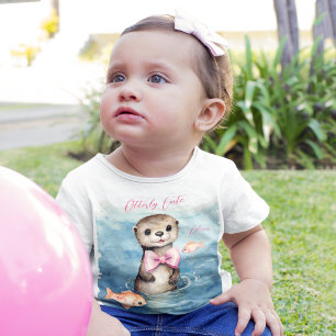 Niedlich Baby Otter Girl T-shirt