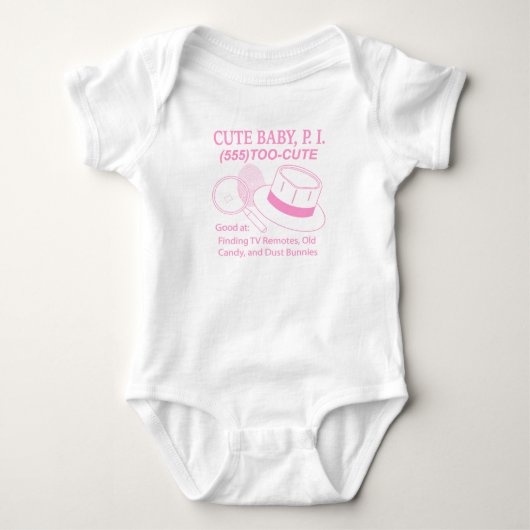 Niedlich Baby P.I. Strampler (Vorderseite)
