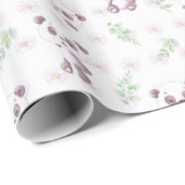 Niedlich Baby Panda Blume Balloons Babydusche Geschenkpapier (Rolleneckpunkt)