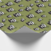 Niedlich Baby Panda Geschenkpapier (Ecke)