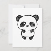 Niedlich Baby Panda Gezeichnet in Charcoal - Amand (Vorderseite)
