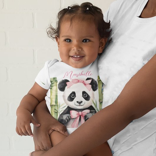 Niedlich Baby Panda Girl Baby Strampler