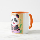 Niedlich Baby Panda Individuelle Name Tasse (VorderseiteRechts)