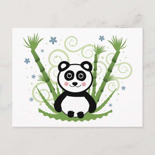 Niedlich Baby Panda Postkarte (Vorderseite)