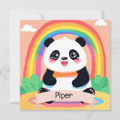Niedlich Baby Panda Rainbow (Vorderseite)
