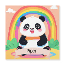 Niedlich Baby Panda Rainbow