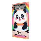 Niedlich Baby Panda Rainbow Mini Klemmbrett (Gewinkelt2)